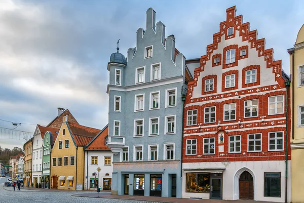 Landshut, Almanya'da Altstadt caddesi — Stok fotoğraf