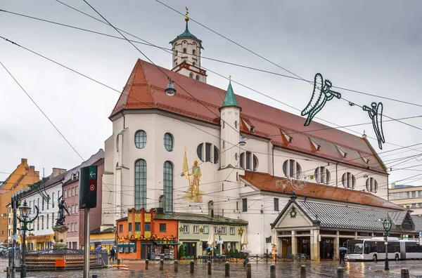 Chiesa di St Moritz, Augusta, Germania — Foto Stock