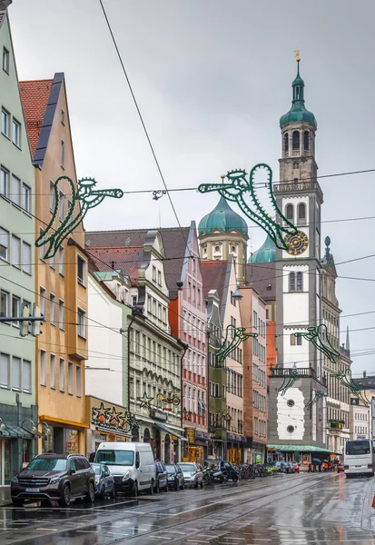 Augsburg, Almanya 'da Sokak — Stok fotoğraf