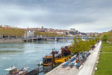 Fransa, Lyon 'da Rhone Nehri