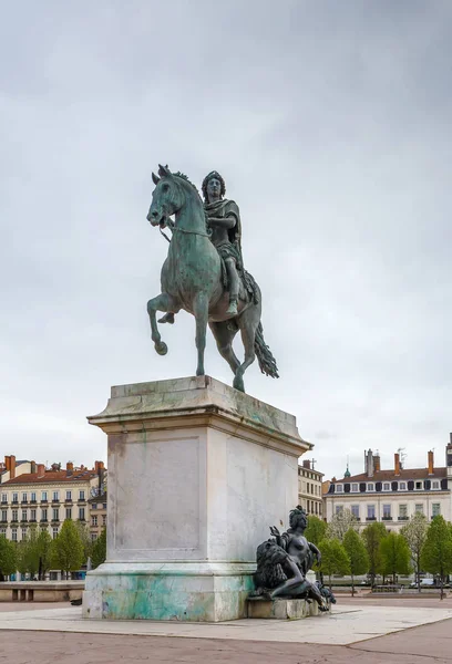 Statua di Luigi XIV, Lione, Francia — Foto Stock