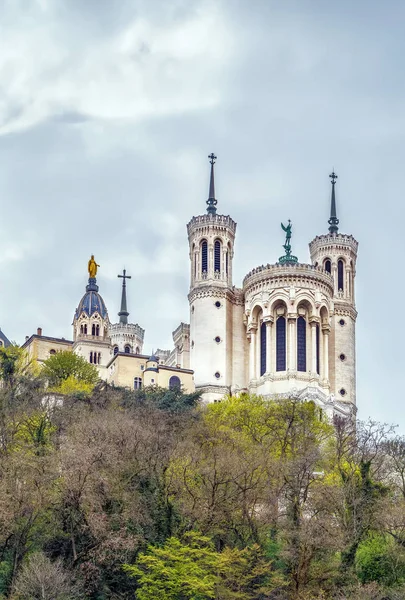 Basiliek van Notre-Dame de Fourviere, Lyon, Frankrijk — Stockfoto
