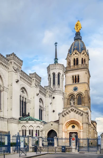 Bazilika Notre-Dame de Fourviere, Lyon, Franciaország — Stock Fotó