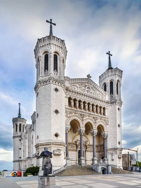 Basilica di Notre-Dame de Fourviere, Lione, Francia — Foto Stock