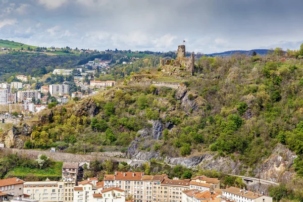 Zřícenina hradu, Vienne, Francie — Stock fotografie