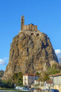 Saint Michel d'Aiguilhe,  Le Puy-en-Velay, France clipart
