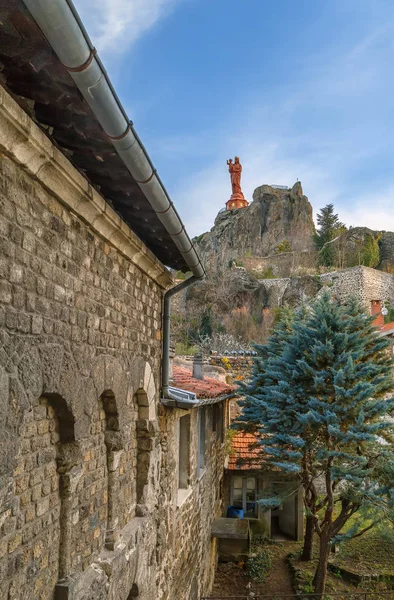 Notre-Dame de France heykeli, Le Puy-en-Velay, Fransa — Stok fotoğraf