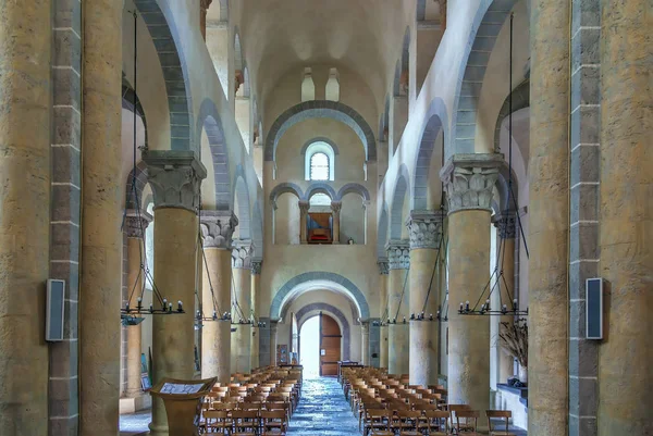 Saint-Nectaire Church, France — 图库照片