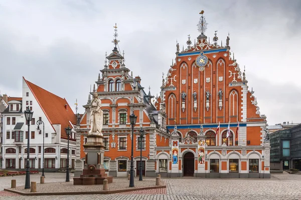 House Blackheads Byggnad Belägen Gamla Stan Riga Lettland — Stockfoto