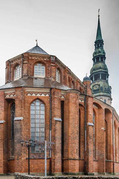 Peter Church Een Lutherse Kerk Riga Hoofdstad Van Letland — Stockfoto