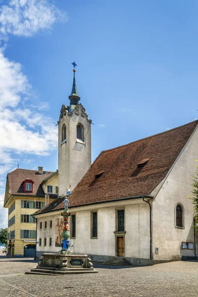 Peterskapelle Der Luzerner Innenstadt Schweiz — Stockfoto