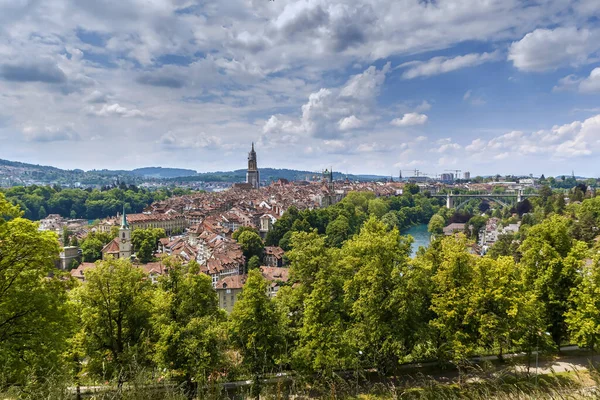 Luchtfoto Van Bern Vanaf Heuvel Zwitserland — Stockfoto