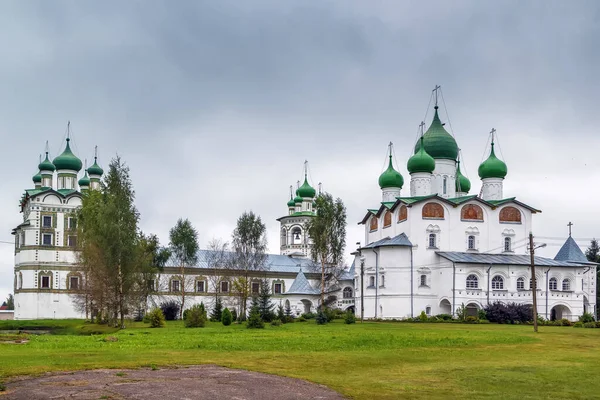 俄罗斯Veliky Novgorod附近Vyazhishchi村的St Nicholas修道院 — 图库照片