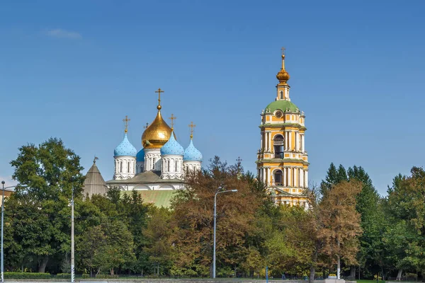 Moskova Nehri Moskova Rusya Novospassky Manastırı — Stok fotoğraf