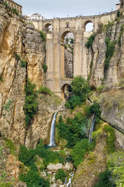 Puente Nuevo Νέα Γέφυρα Είναι Μεγαλύτερες Γέφυρες Που Εκτείνονται Στο — Φωτογραφία Αρχείου