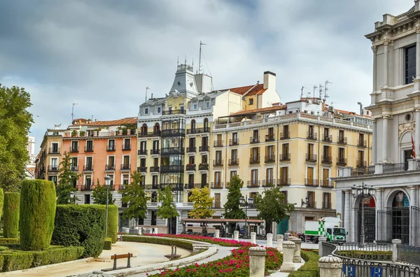 Plaza Oriente Uma Praça Centro Histórico Madrid Espanha — Fotografia de Stock