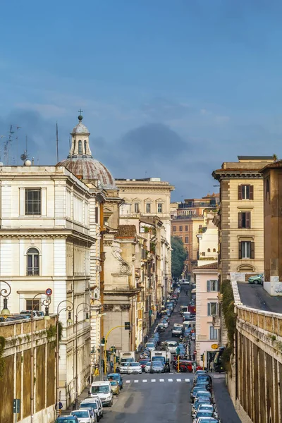 Straat Het Historische Centrum Van Rome Italië — Stockfoto