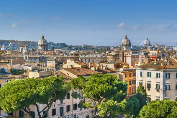 Vista Aérea Roma Desde Monumento Víctor Manuel Roma Italia — Foto de Stock