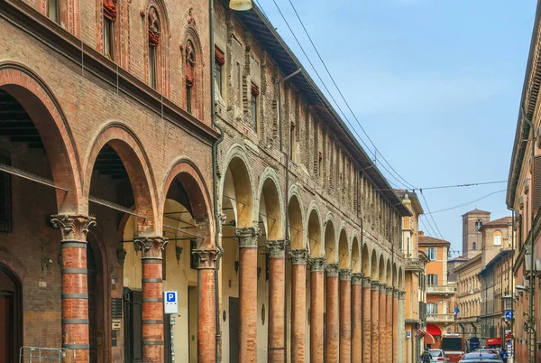 Οδός Στο Ιστορικό Κέντρο Της Μπολόνια Ιταλία — Φωτογραφία Αρχείου