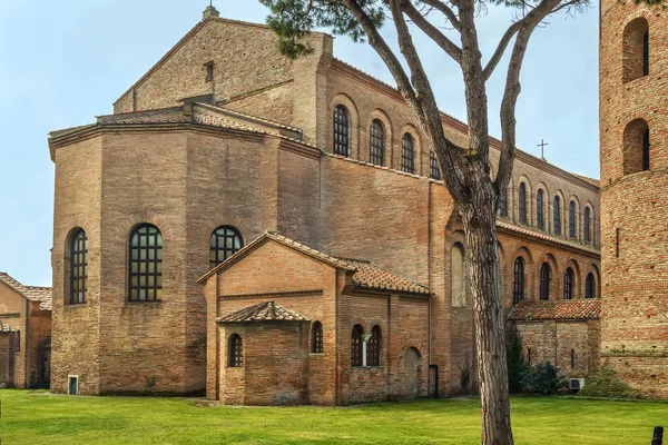 克拉塞的圣阿波罗堂是意大利拉文纳附近拜占庭艺术的重要纪念碑 从Apse查看 — 图库照片