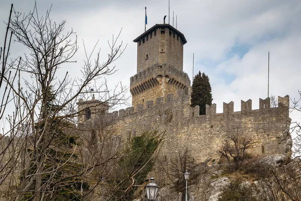 Primera Torre Fortaleza Guaita Más Antigua Las Tres Torres Construidas — Foto de Stock