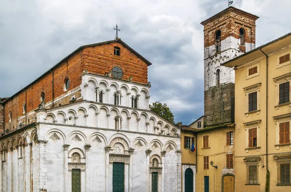 Chiesa Santa Maria Forisportam Kościele Centrum Lucca Włochy — Zdjęcie stockowe