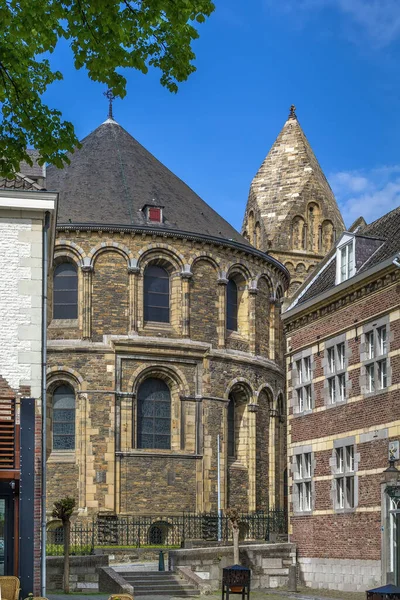 Bazilika Panny Marie Románský Kostel Historickém Centru Maastrichtu Nizozemsko — Stock fotografie
