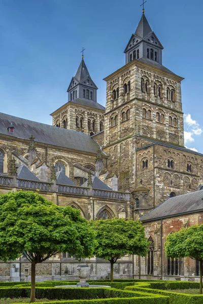 Basilica San Servazio Una Chiesa Cattolica Dedicata San Servazio Nella — Foto Stock