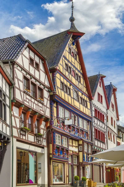 Calle Con Casas Históricas Entramado Madera Bad Munstereifel Alemania — Foto de Stock