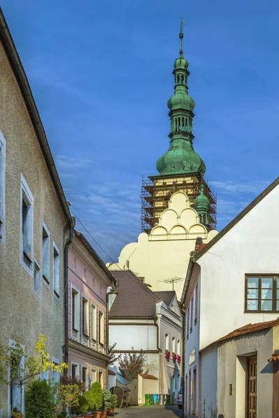 Kirche Der Verklärung Jesu Stadtzentrum Von Tabor Tschechische Republik — Stockfoto