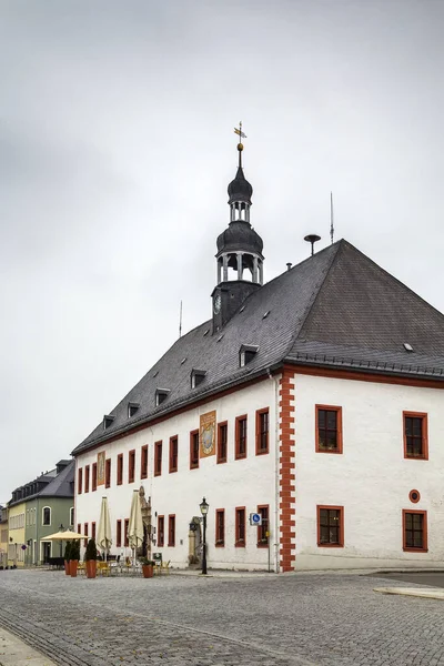 Marienberg Belediye Binası Rönesans Tarzı Saksonya Almanya — Stok fotoğraf