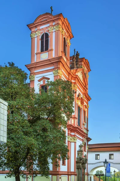 Igreja Anunciação Centro Cidade Litomerice República Checa — Fotografia de Stock