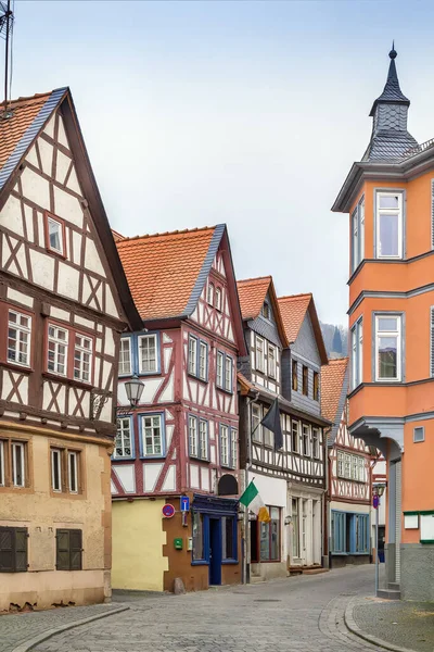 Budingen Hesse Almanya Tarihi Yarı Keresteli Bir — Stok fotoğraf