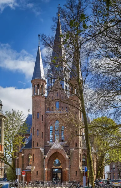 Vondelkerk Iglesia Vondel Fue Construida Estilo Gótico Ámsterdam Borde Del —  Fotos de Stock