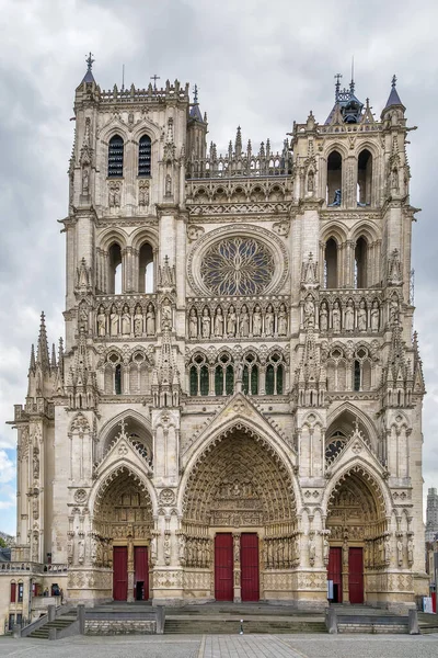 Kathedraal Van Amiens Een Katholieke Kathedraal Frankrijk Kathedraal Werd Gebouwd — Stockfoto