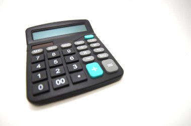 Dijital hesaplamak beyaz arka planda