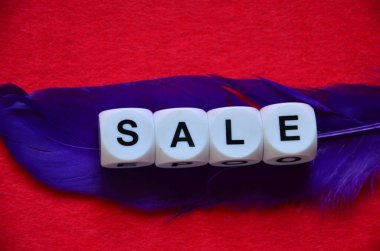 renkli bir arka plan üzerinde kelime satış