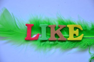 Soyut arkaplandaki gibi bir sözcük