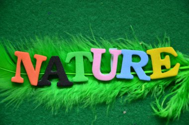 Tahta harflerle yazılmış 