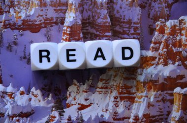 Sözcük ahşap harflerle yazılmış.