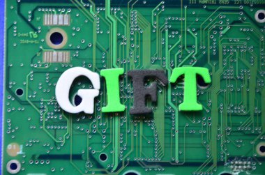 bir arka plan üzerinde kelime hediye