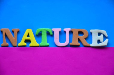 Doğa sözcüğünün 3 boyutlu canlandırması.