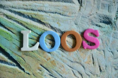 Soyut bir arkaplanda sözcük