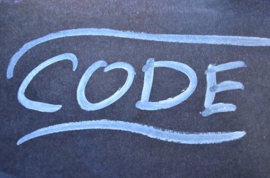 Karatahtaya yazılmış bir şifre.