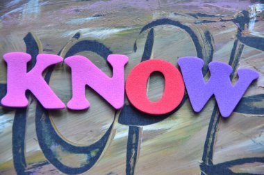 Bildiğini gösteren bir mesaj. İş fotoğrafı metni bilgi ya da bilginin bilgilerini sorar. Ortasındaki tahta kağıda yazılır.