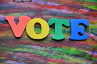 soyut üzerinde kelime oy