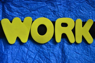 bir arka plan üzerinde kelime çalışması