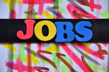 Soyut bir arkaplanda kelime metni