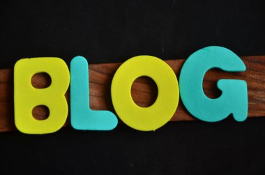 bir arka plan üzerinde kelime blog