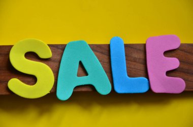 Soyut arkaplanda kelime satışı